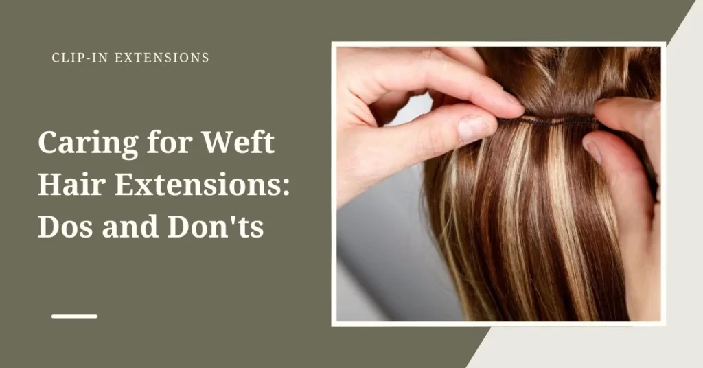 Caring for Weft Hair Extensions: Dos and Don’ts