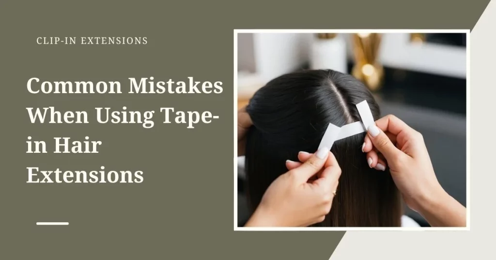 Common Mistakes When Using Tape-in Hair Extensions