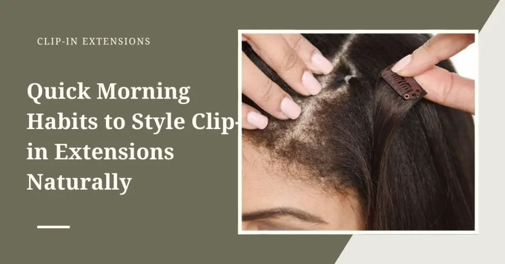 Quick Morning Habits to Style Clip-in Extensions Naturally